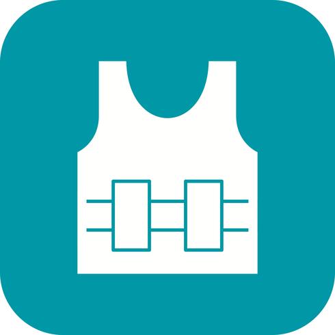 Bullet Proof Jecket Vector Icon