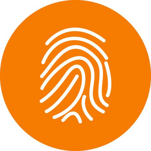 Finger Print Vector Icon