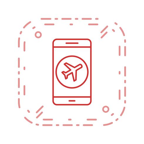 Airplane Mobile Application Vector Icon
