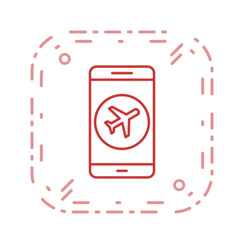 Airplane Mobile Application Vector Icon