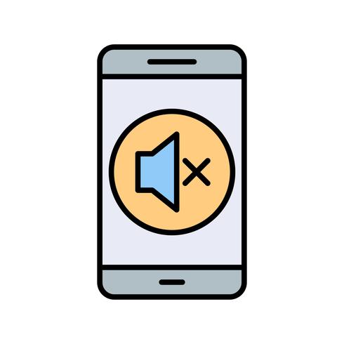 Silent Mobile Application Vector Icon