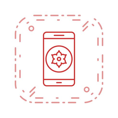 Galería de aplicaciones móviles Vector icono