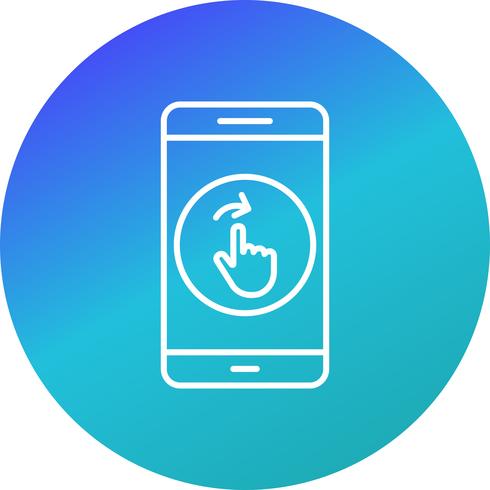 Swipe Mobile Application Vector Icon