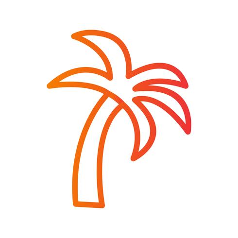 Palmera Vector icono