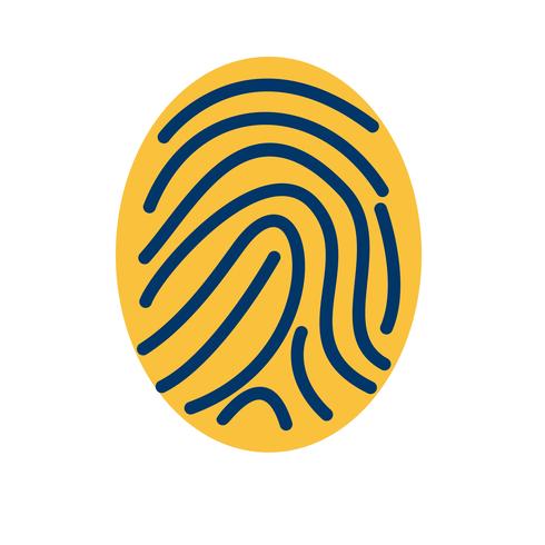 Finger Print Vector Icon