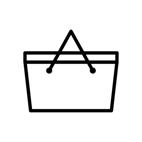 Picnic basket Vector Icon