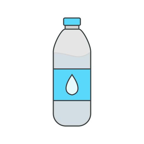 Vector icono de botella de agua