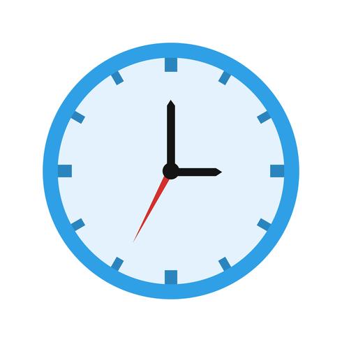 Icono de vector de reloj