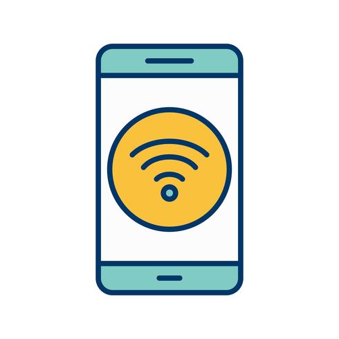 Icono de Vector de Aplicación Móvil Wifi