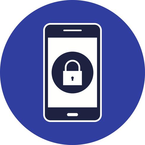 Lock Mobile Application Vector Icon