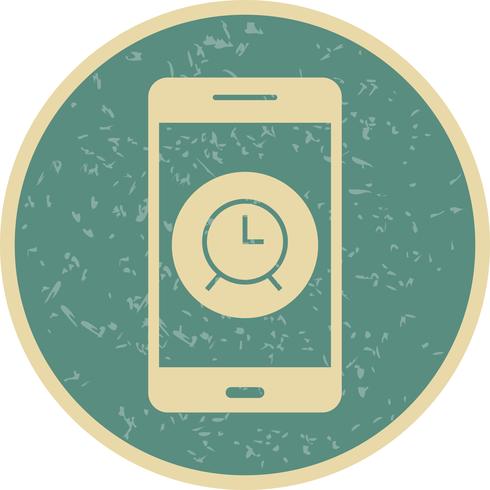 Icono de Vector de aplicación móvil de alarma