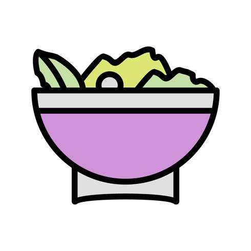 Vector icono de ensalada