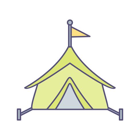 Tent Vector Icon