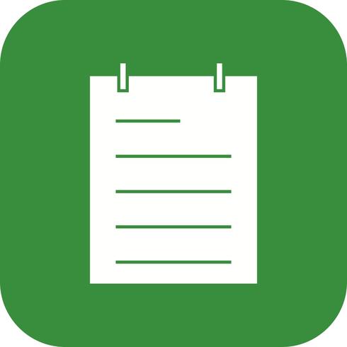 Notepad Vector Icon 