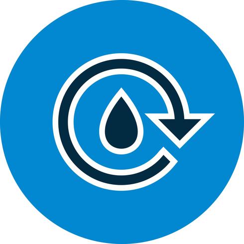 Icono de Vector de reciclaje de agua