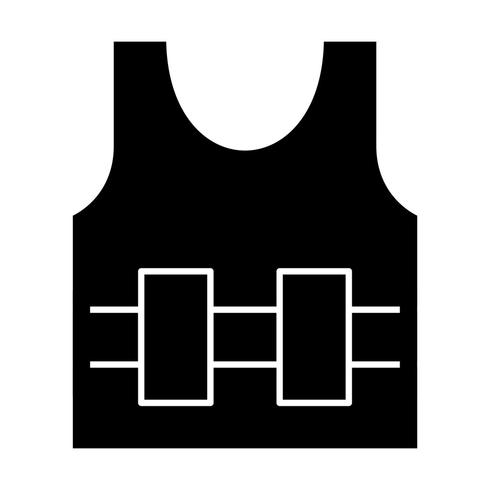 Bullet Proof Jecket Vector Icon