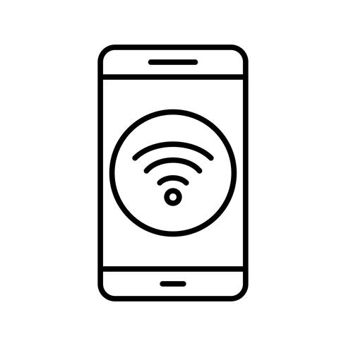 Icono de Vector de Aplicación Móvil Wifi