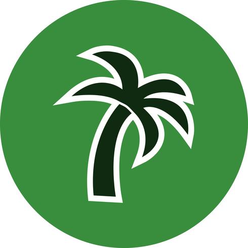 Palmera Vector icono