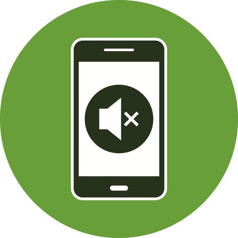Silent Mobile Application Vector Icon