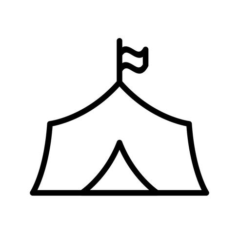 Tent Vector Icon