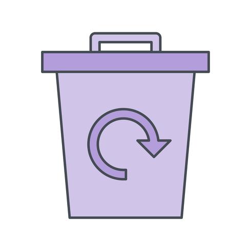 Reciclaje de basura Vector icono