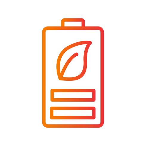 Eco Battery Vector Icon