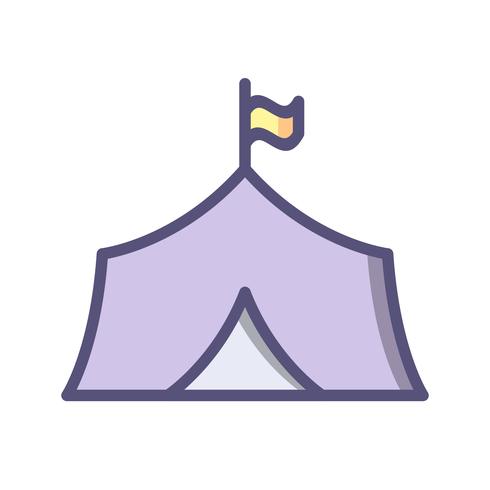 Tent Vector Icon