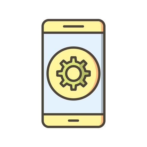 Setting Mobile Application Vector Icon