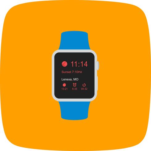 Vector icono de reloj inteligente