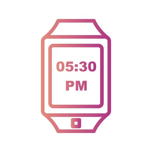 Vector icono de reloj inteligente