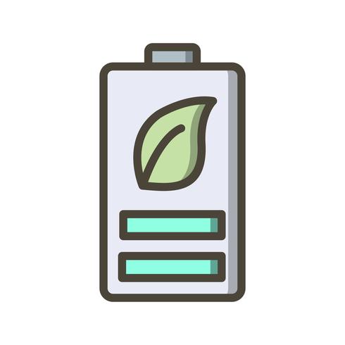 Icono de Vector de batería Eco