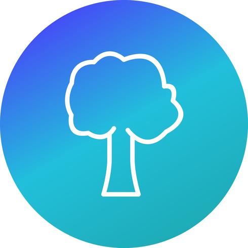 Icono de vector de árbol