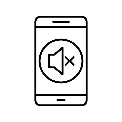 Silent Mobile Application Vector Icon