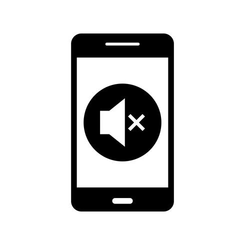 Silent Mobile Application Vector Icon