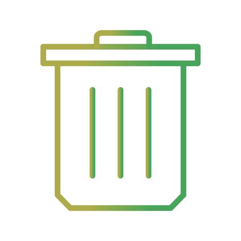 Icono de vector de basura