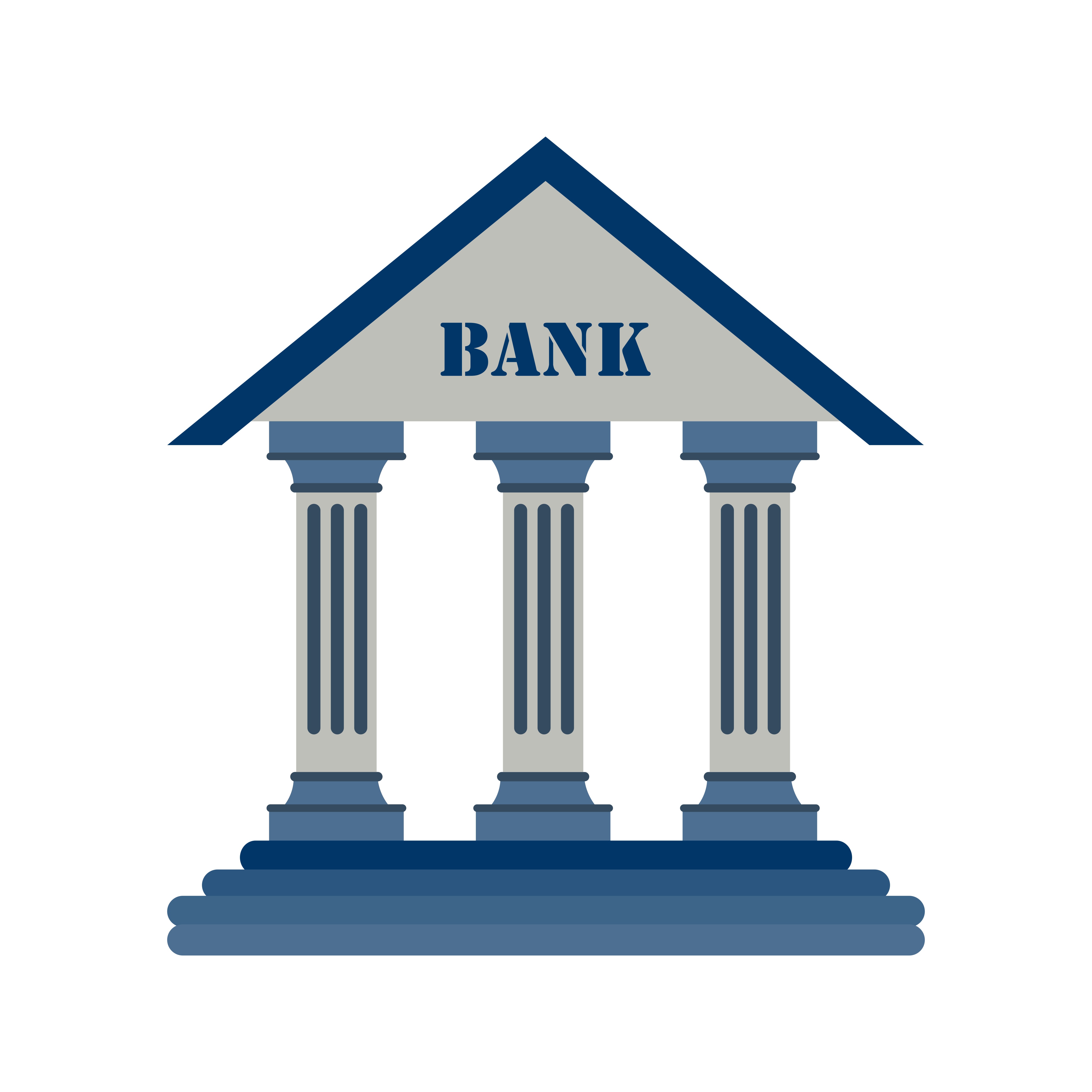 Bank Vector Icon - Download Free Vectors, Clipart Graphics ...