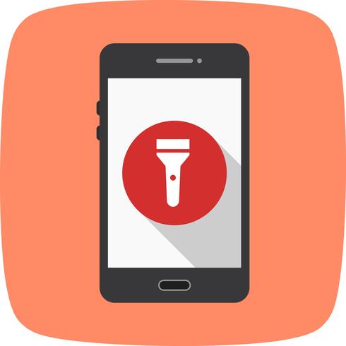 Flash Light Mobile Application Vector Icon