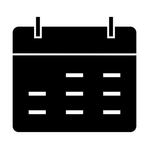 Icono de vector de calendario