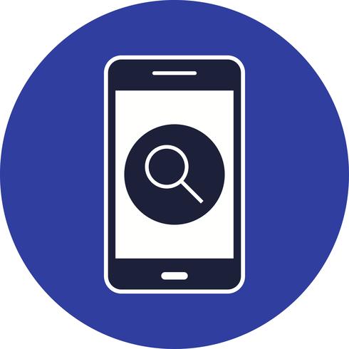 Search Mobile Application Vector Icon 