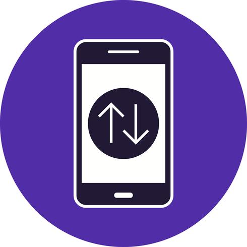 Data Connection Mobile Application Vector Icon