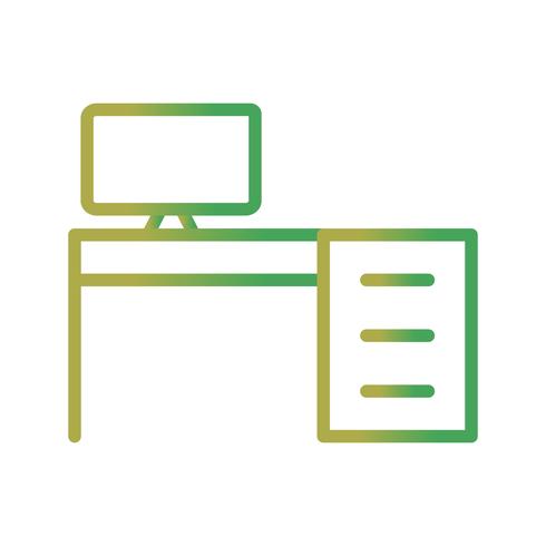 Office Table Vector Icon  