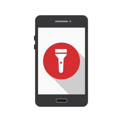 Flash Light Mobile Application Vector Icon