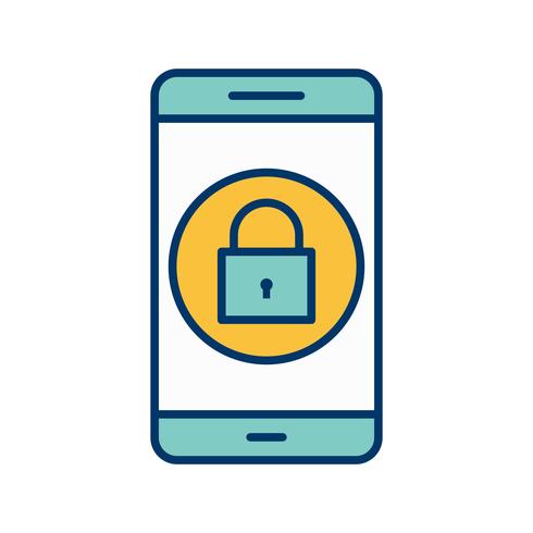 Lock Mobile Application Vector Icon