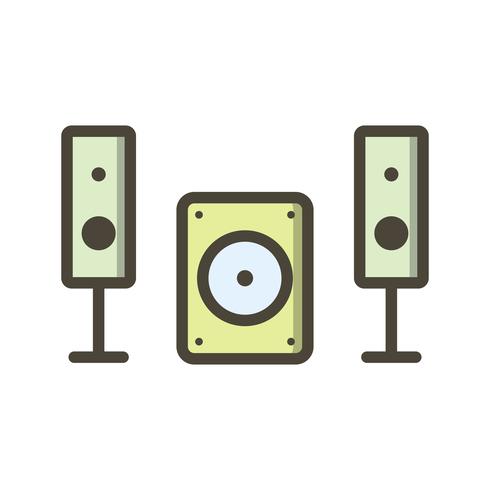 Icono de Vector de sistema de música