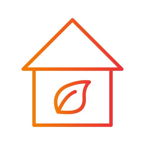 Eco Home Vector Icon