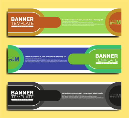 PLANTILLA DE BANNER ABSTRACT vector