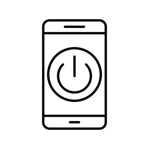 Power off Mobile Application Vector Icon