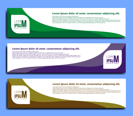 banner abstracto plantilla web vector