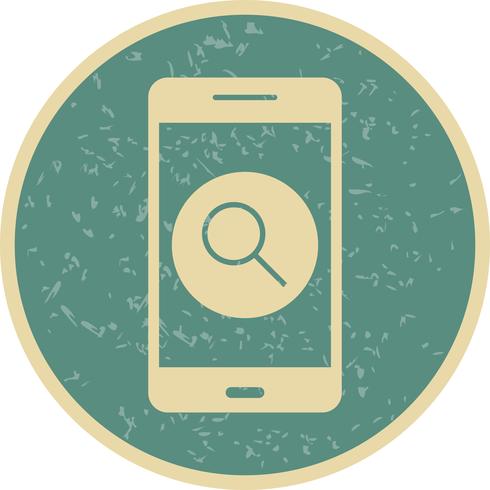 Search Mobile Application Vector Icon 