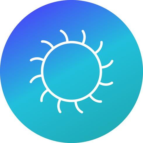 Icono de vector de sol